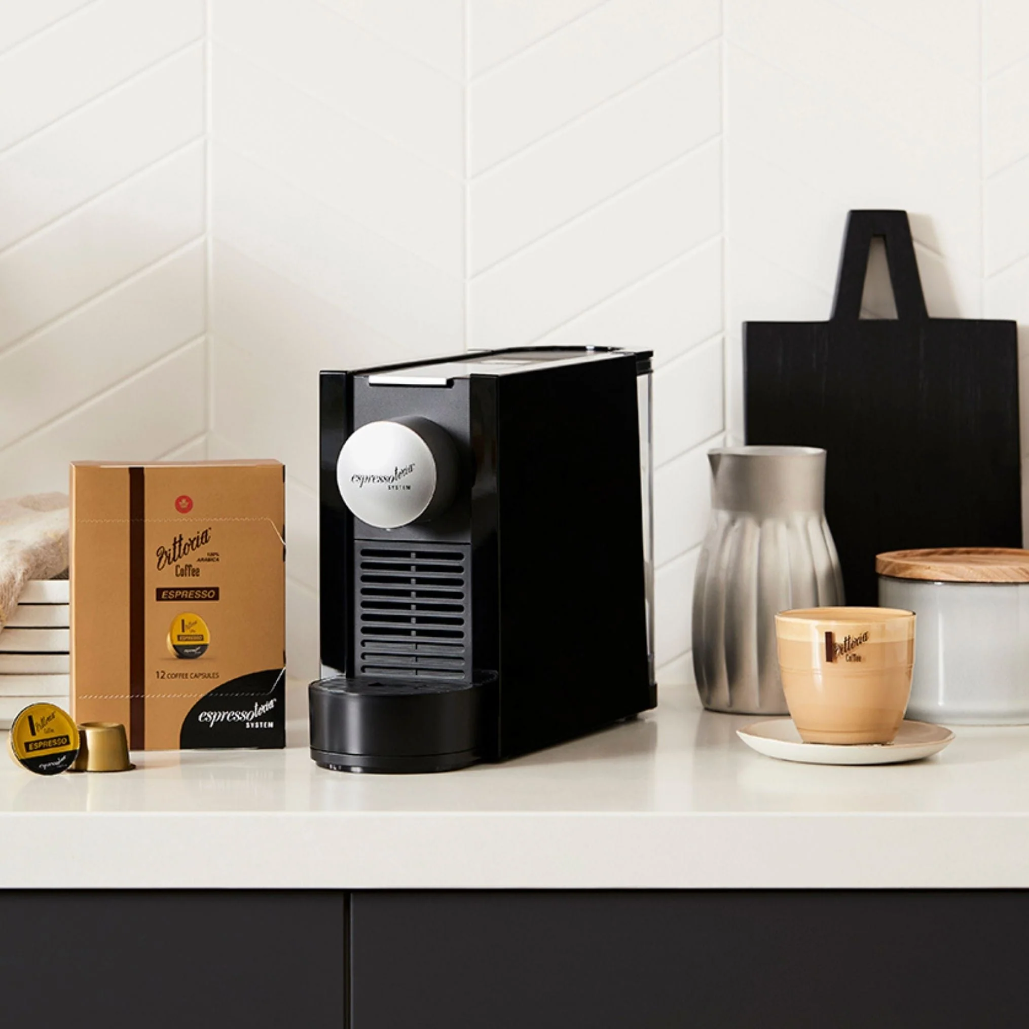 Espressotoria Piccolo Coffee Capsule Machine - Black - Image 3